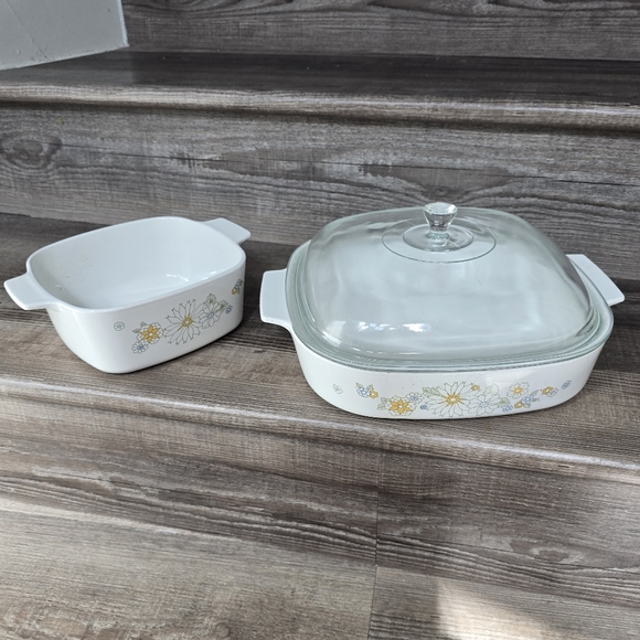 Corningware Kitchen Corningware Set Of 2 Bake Pans Casserol Dish